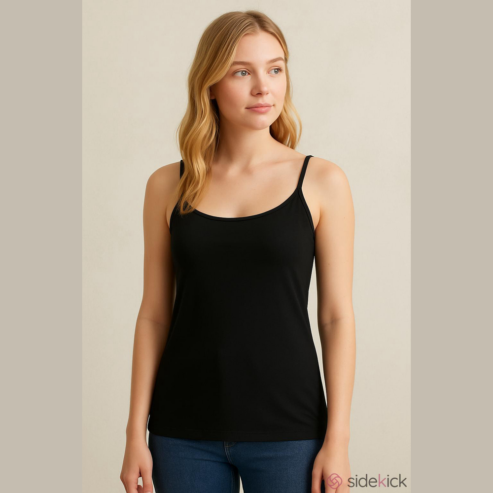 GIII Apparel Group MNY black adjustable strap cami Woman’s Small